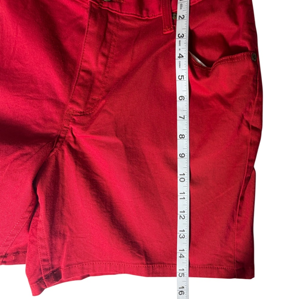 Vintage Wrangler Blues Red Denim Shorts - Women's Size 8 AVG - Picture 7 of 10